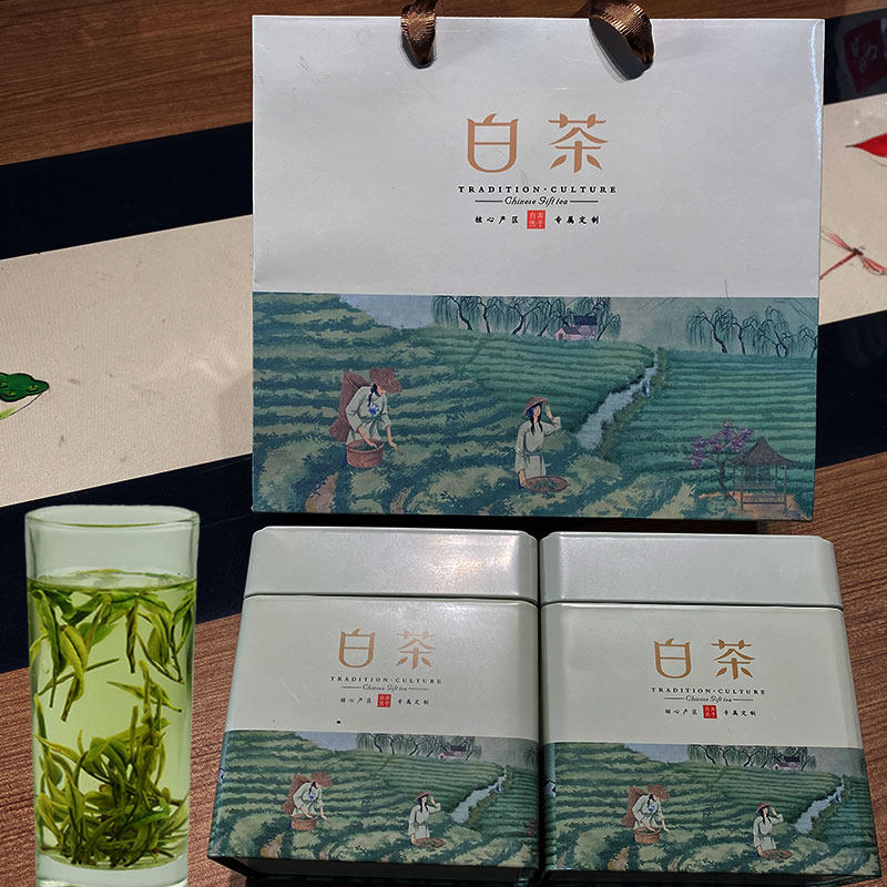 白茶 黄山毛峰白茶新茶叶绿茶毛尖高山云雾春茶250g非安吉白茶