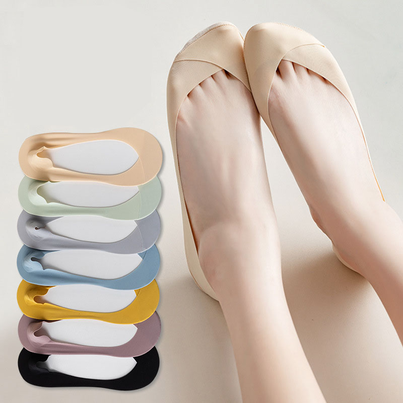 冰丝船袜女夏季薄款防滑不掉