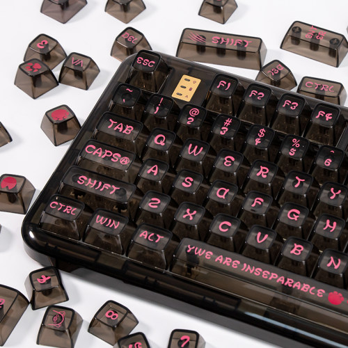 COOLKILLER黑透明动物世界键帽PC材质142全键原装CK75/98十心轴帽
