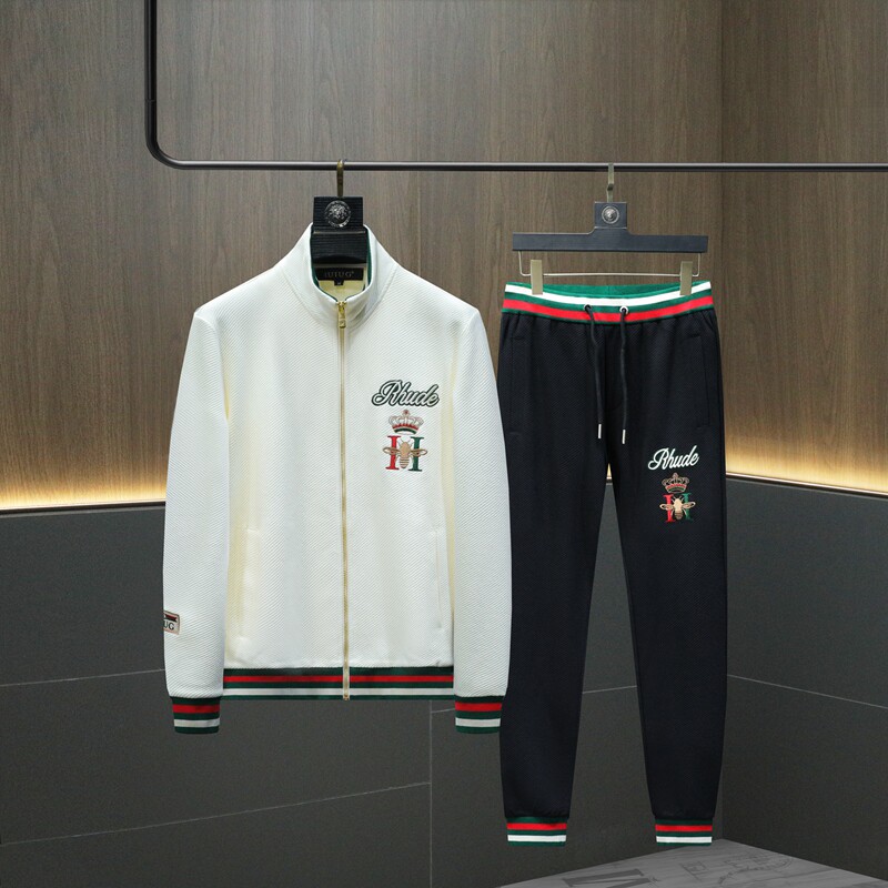 2025秋冬新款IUIUG轻奢潮流休闲运动套装沙发D320-T87319-P280，男装休闲套装，电商D322