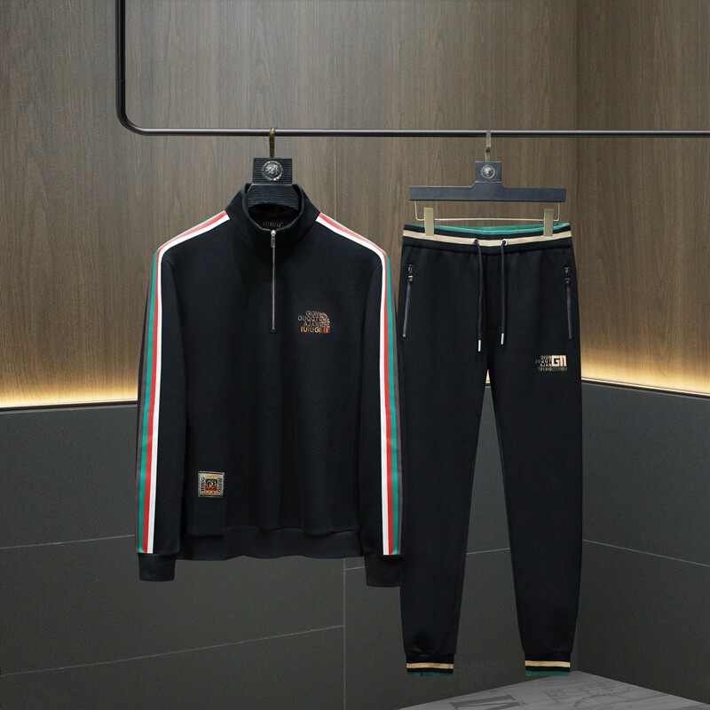 2023秋冬新款IUIUG斐勒棉休闲卫衣运动套装D320-T87356-P270,男装休闲套装,电商D320(原D215)