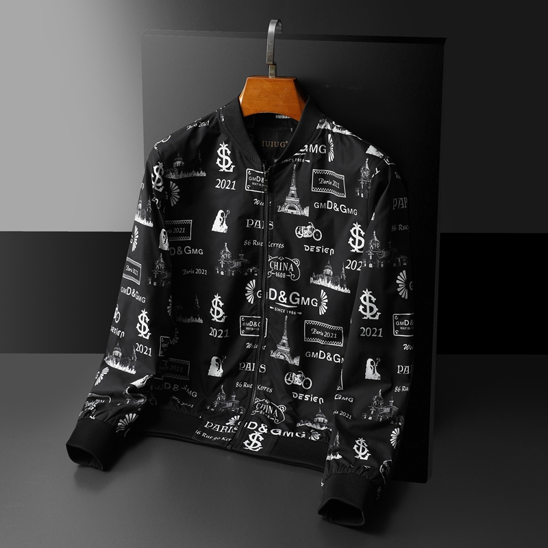 D215-21308-P1452022秋冬新款欧货轻奢数码印花外套夹克上衣男，男装夹克，电商D320(原D215)
