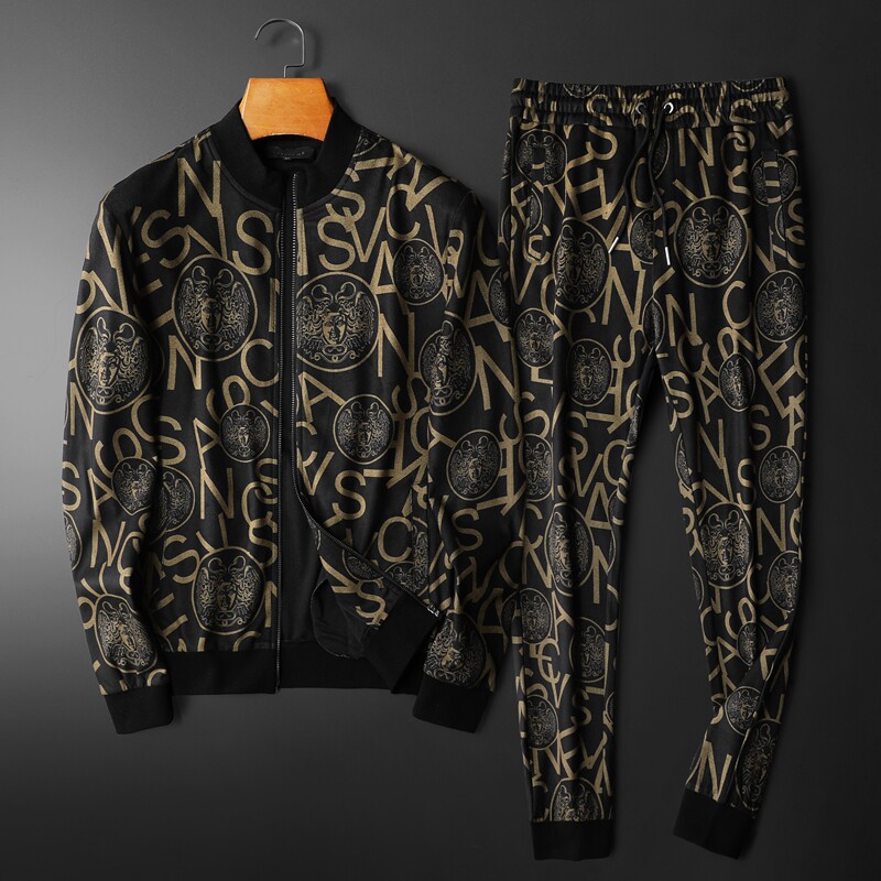 D215-T27427-P2802022秋冬欧货高端粒绒卫衣运动休闲套装男平铺，男装休闲套装，电商D320(原D215)