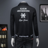 2025秋冬太空蜡面料IUIUG轻奢潮流男士重工外套D320-88196-P160，男装夹克，电商D322