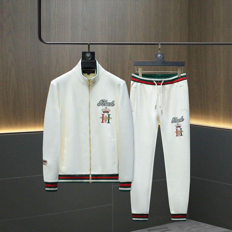 2025秋冬新款IUIUG轻奢潮流休闲运动套装沙发D320-T87319-P280，男装休闲套装，电商D322