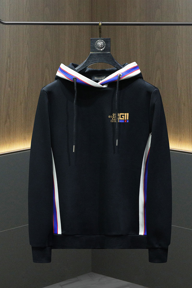 2023秋冬新款IUIUG精品斐勒棉连帽卫衣打底衫D320-87320-P135,男装卫衣,电商D320(原D215)