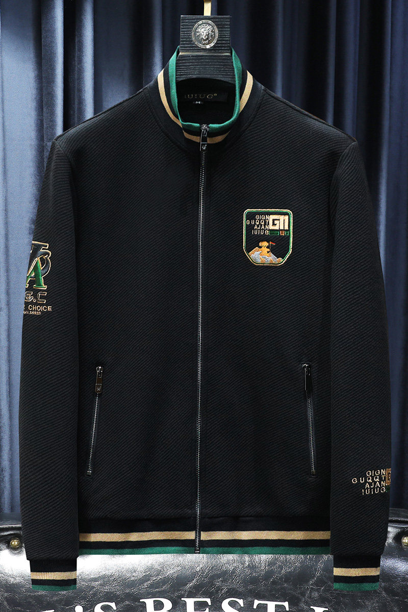 2025秋冬新款IUIUG轻奢潮流男士休闲夹克沙发D320-87253-P145,男装夹克,电商D322