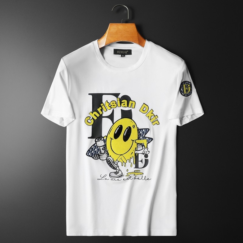 2022欧洲站夏季新款伦古奇潮流丝光短袖t恤男D215-27595-P75，男装T恤，电商D320(原D215)