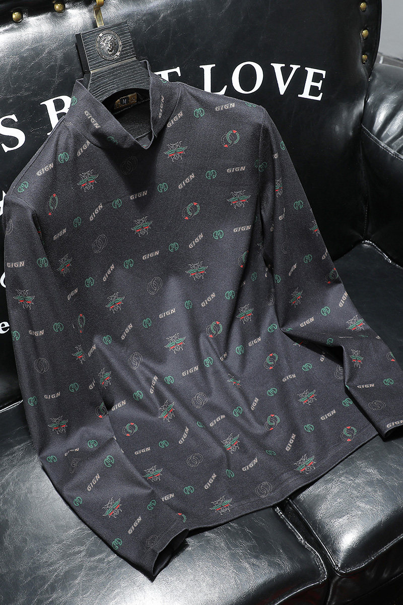 D215-21220-P1002021冬新款轻奢双面加绒半高领卫衣打底衫沙发,男装卫衣,电商D320(原D215)