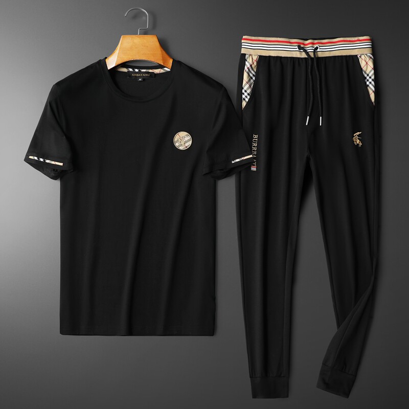 2022夏季范思卓潮流丝光短袖运动休闲套装男D215-T22140-P200，男装休闲套装，电商D320(原D215)