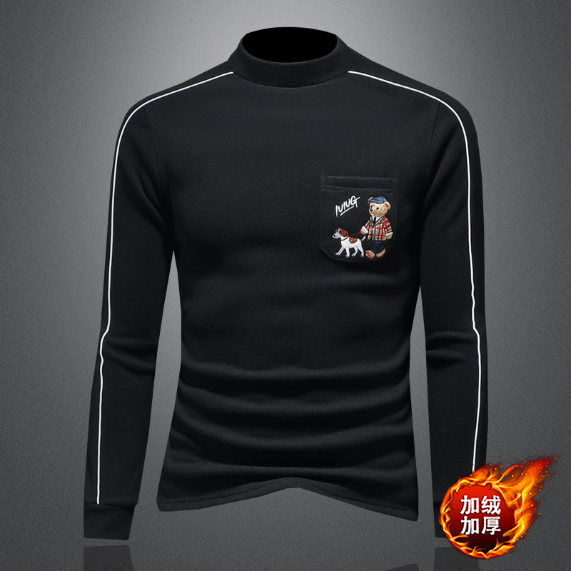 2025秋冬新款羊毛打底衫轻奢品质半高领D320-88362-P115，男装卫衣，电商D322