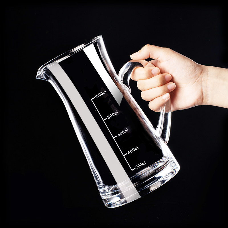 加厚玻璃大容量带刻度红酒醒酒器家用倒酒器白酒分酒器老酒勾兑壶
