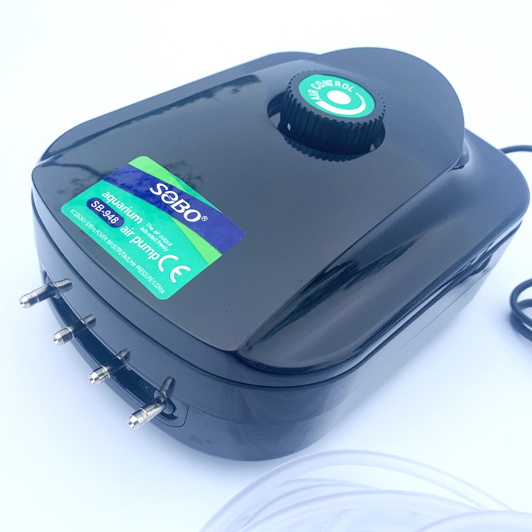 气帘鱼缸氧气泵增氧泵养鱼增氧机中型家用超静音加氧制打氧充氧器