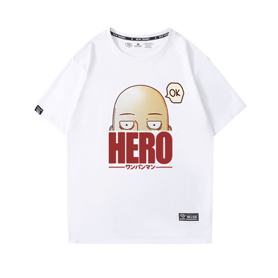 一拳超人t恤衫琦玉老师动漫周边