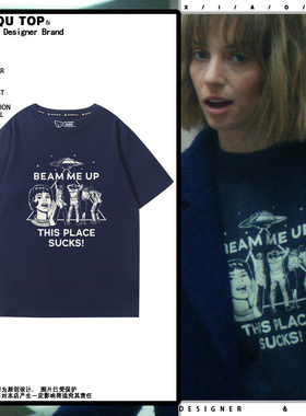 怪奇物语Stranger Things周边同款短袖男女夏季宽松美式百搭T恤潮