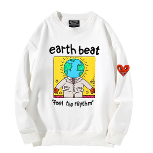 keith haring凯斯哈林涂鸦联名周边圆领卫衣男女秋冬潮流上衣百搭