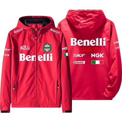 贝纳利幼狮benelli摩托车周边上衣男重机车骑行冲锋衣秋夹克外套