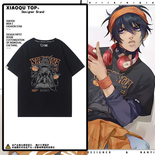 JOJO的奇妙冒险纳兰迦小飞机黄金之风短袖男女夏季百搭T恤衫潮ins