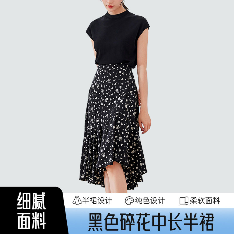 2025春夏季商场同款新款碎花裙子