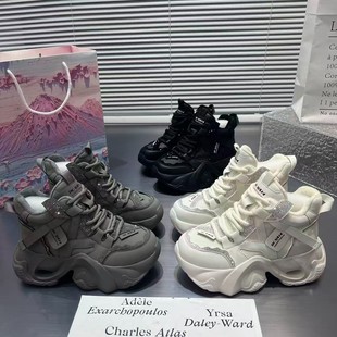 厚底增高超火高帮运动休闲鞋 6CM 2025秋冬新款 女款 轻便软底老爹鞋