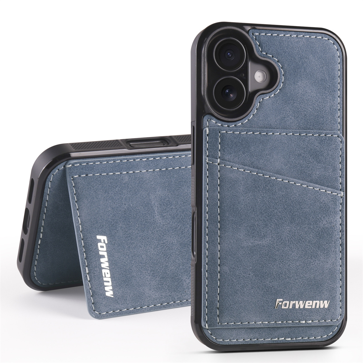 适用苹果16promax手机壳翻盖卡包