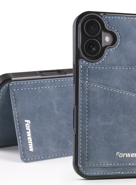 支架15卡包适用苹果16promax手机壳14pm肤感13por插卡12新11pormas简约7plus差x8平xr纯色xsmax男士se女mini