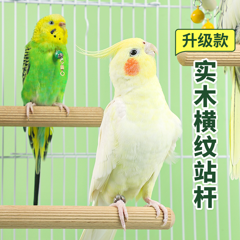 鹦鹉实木磨爪棒磨砂小鸟站杆
