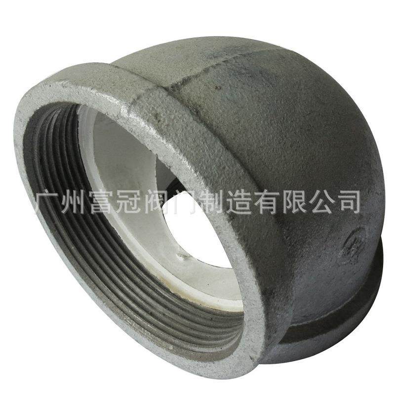 供应加厚镀锌管件 镀锌弯头 钢塑弯头 内丝衬塑弯头 90度弯头