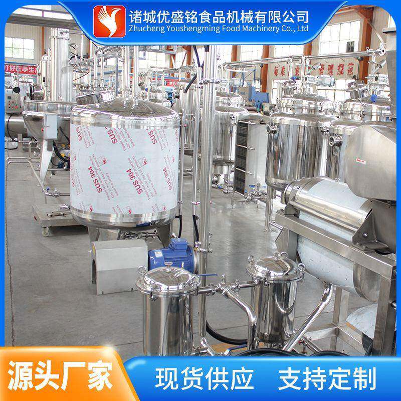 大型刺梨果汁加工设备 秋梨膏饮料加工流水线 水果破碎打浆机