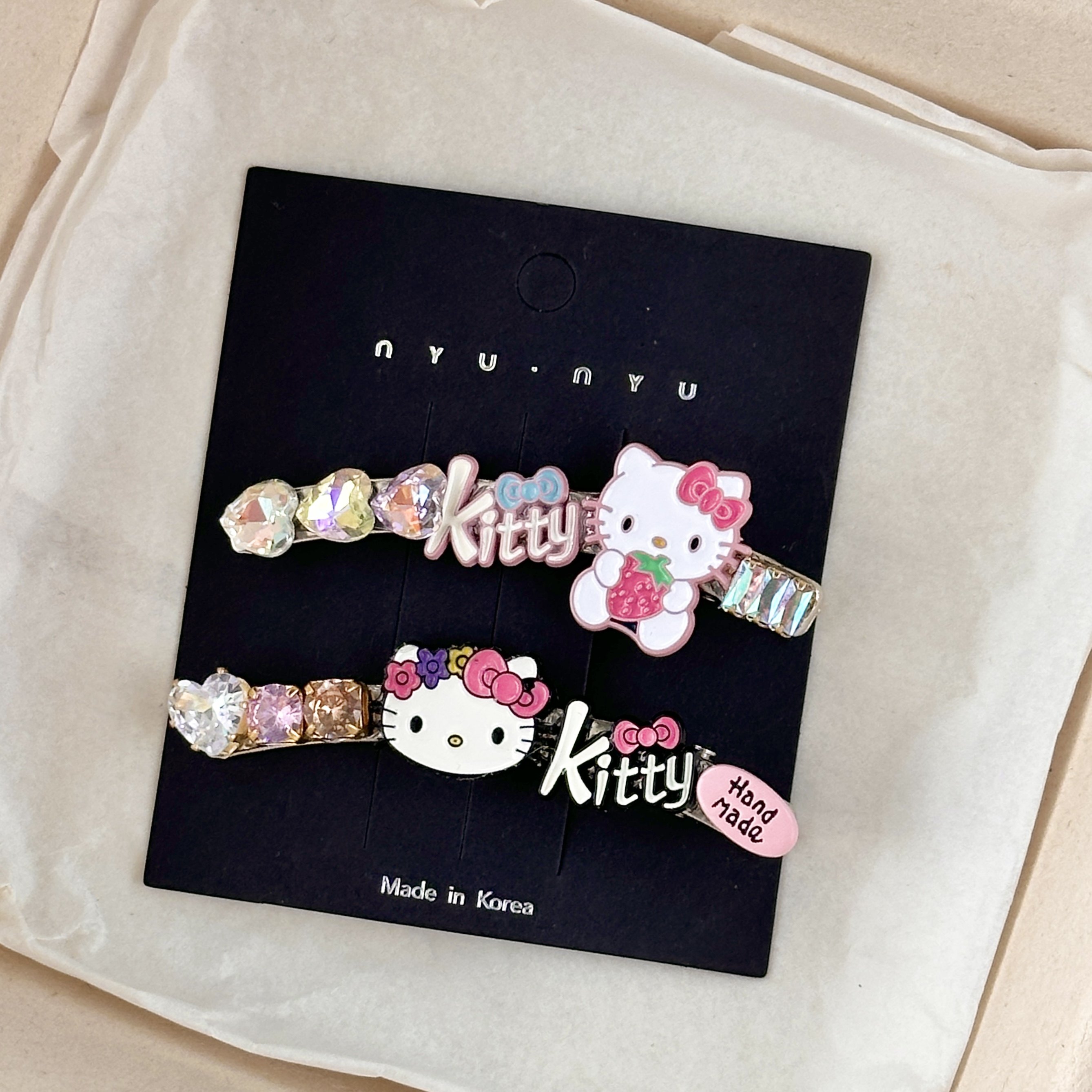 心头好！可爱KT猫发夹！甜美爱心侧边夹气质刘海夹盘发器新品头饰,家庭/个人清洁工具,盘发器,淘宝优惠券,粉丝福利购,淘宝优惠卷