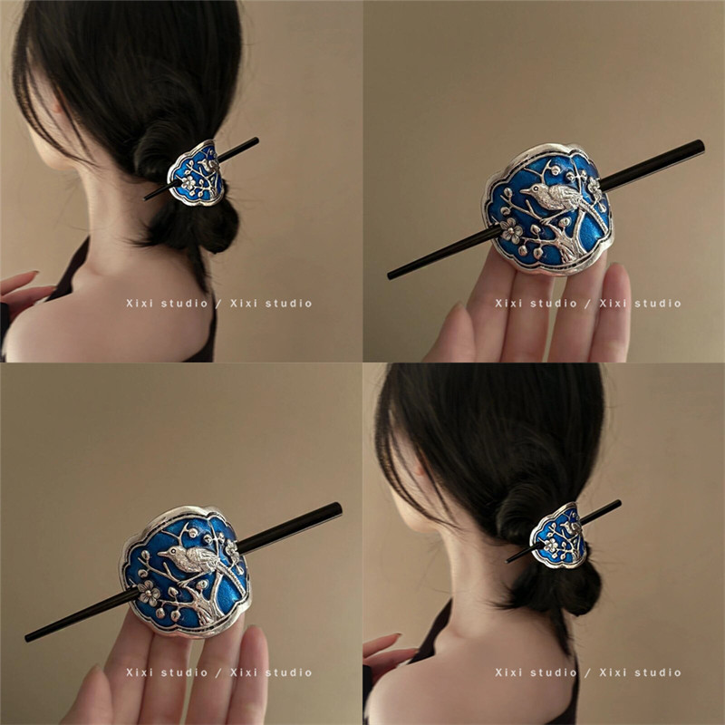 气质有点清冷！气质挽发簪紫！民族风马尾配饰古风发钗盘发器头饰,家庭/个人清洁工具,盘发器,淘宝优惠券,粉丝福利购,淘宝优惠卷