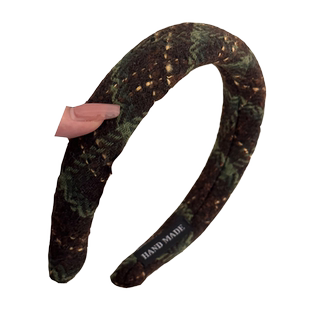 旧梦巴黎！毛呢格子发箍！宽边布艺海绵高颅顶头箍外出旅行发卡