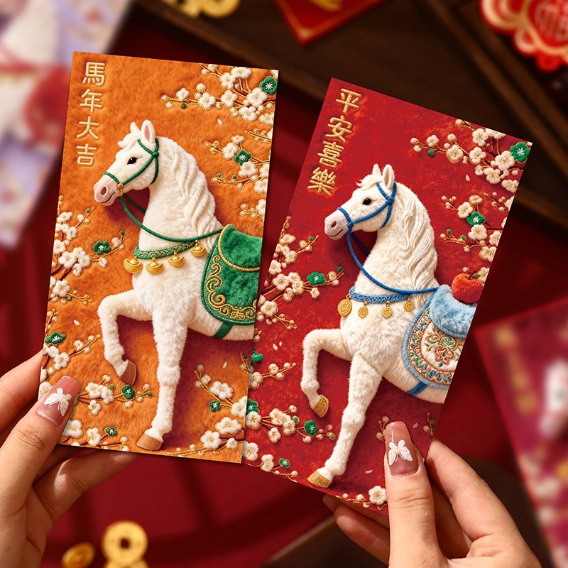 马年红包春节千元压岁包个性创意卡通利是封过新年定制利是封2026,节庆用品/礼品,红包/利是封,淘宝优惠券,粉丝福利购,淘宝优惠卷