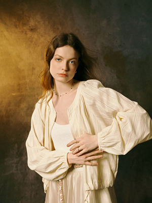 INGE法式纯棉镂空外套防晒衫