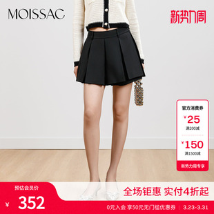 型短裙裤 商场同款 少女A字版 斜纹梭织精致法式 女 摩萨克夏新款