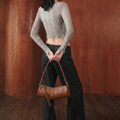 菱格包女链条斜挎包圆筒通勤包