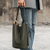 RABEANCO桦碧Ver Demi水桶包女大容量单肩包子母托特包斜挎通勤包