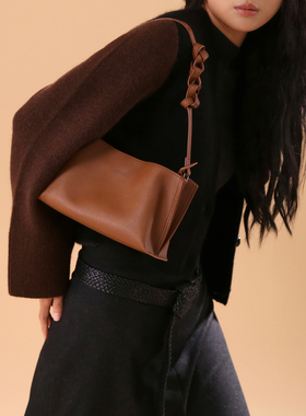 RABEANCO桦碧DAE小方包单肩包女简约小包大容量斜挎包软皮通勤包