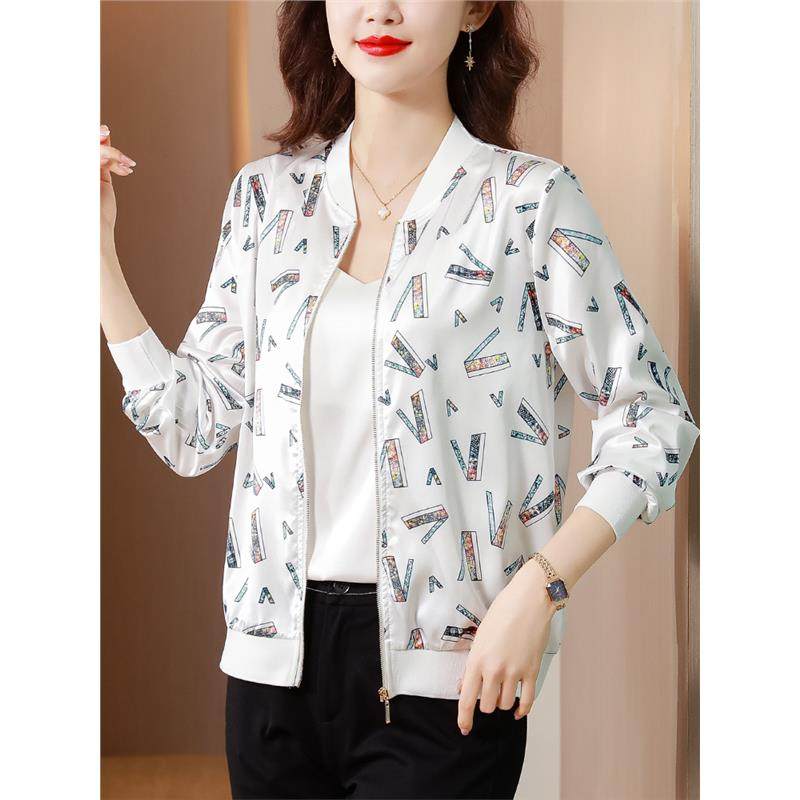 中年妈妈高级感短款棒球服外套女春秋薄款2025新款爆款小个子夹克,女装/女士精品,常规大码外套,淘宝优惠券,粉丝福利购,淘宝优惠卷