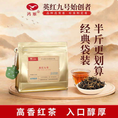农科院茶科所鸿雁2026年正宗英红九号浓香型高端红茶250g生态茶园 - 封面