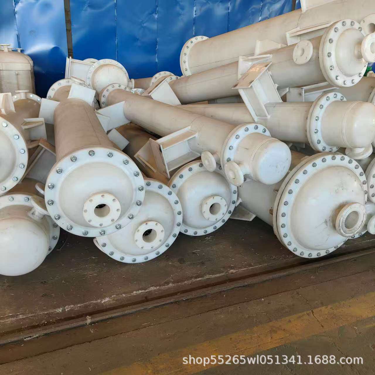 厂家直供聚丙烯PP石墨改性冷凝器聚丙烯防腐降膜塑料列管式换热器