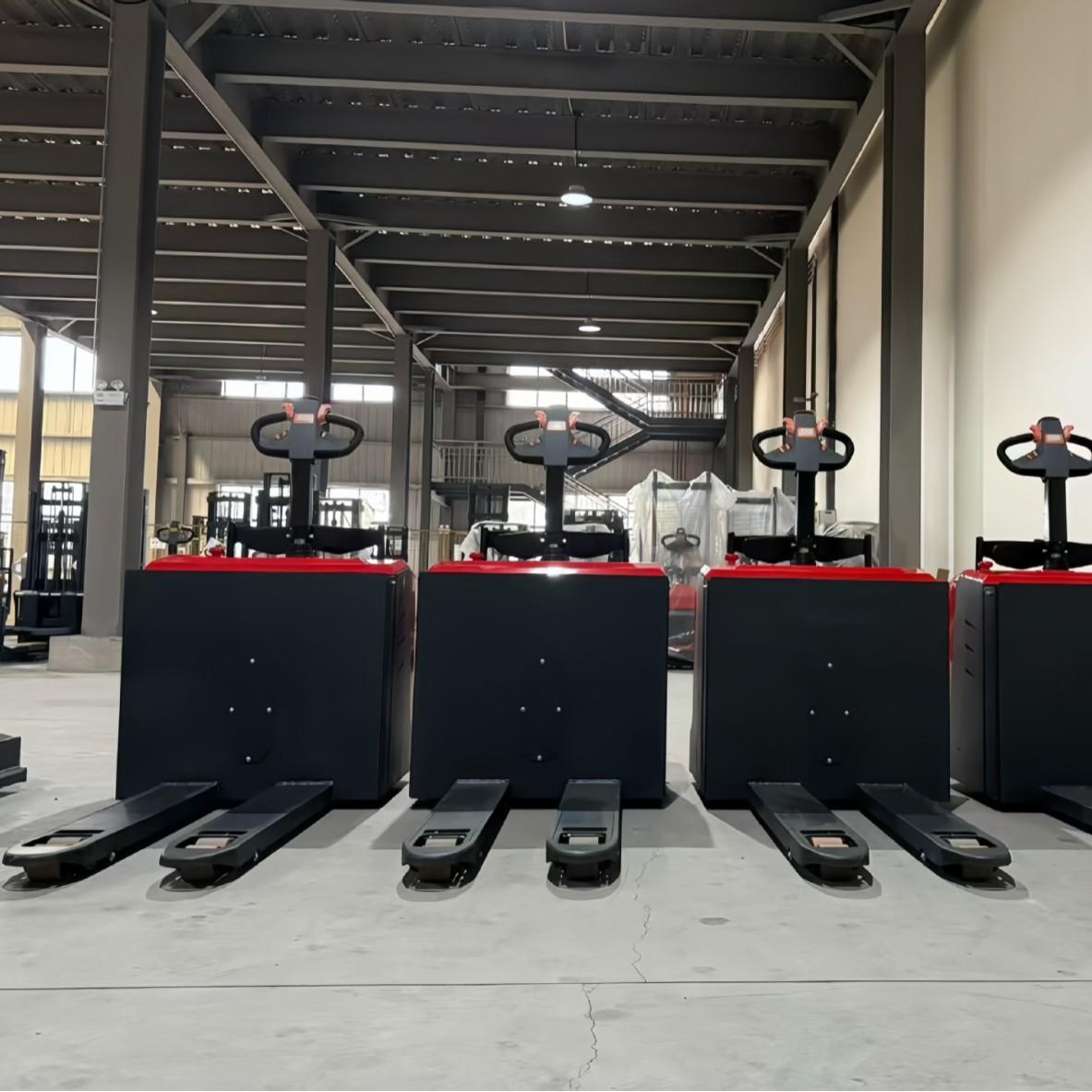 普尔夫全电动搬运车2吨3吨电子称地牛加长加宽电瓶叉车锂电堆垛车