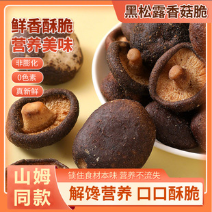 香菇脆零食冻干黑松露非油炸云南特产零卡无负担官方旗舰店