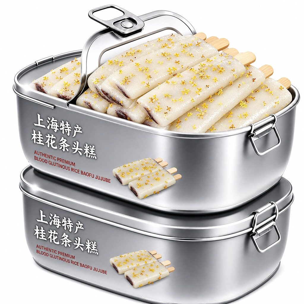 【老字号】桂花条头糕上海特产红豆青团糯叽叽麻薯网红小吃零食
