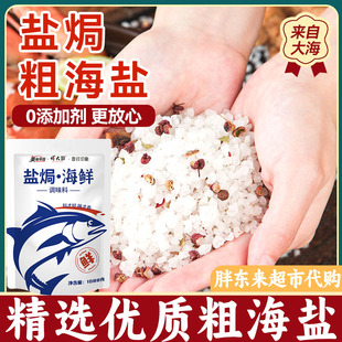 鹽焗海鮮粗鹽調(diào)料包家用大粒鹽大蝦蟹螺1088g海鹽大料官方旗艦店