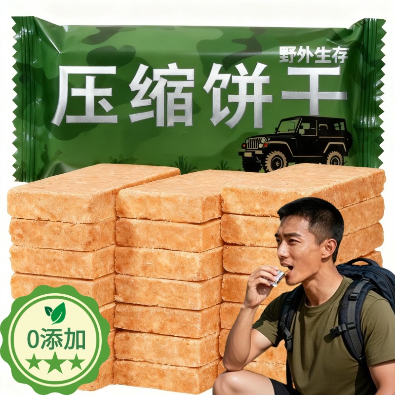 特种兵压缩饼干官方旗舰店正品储备粮独立包装0糖0添加低脂90户外