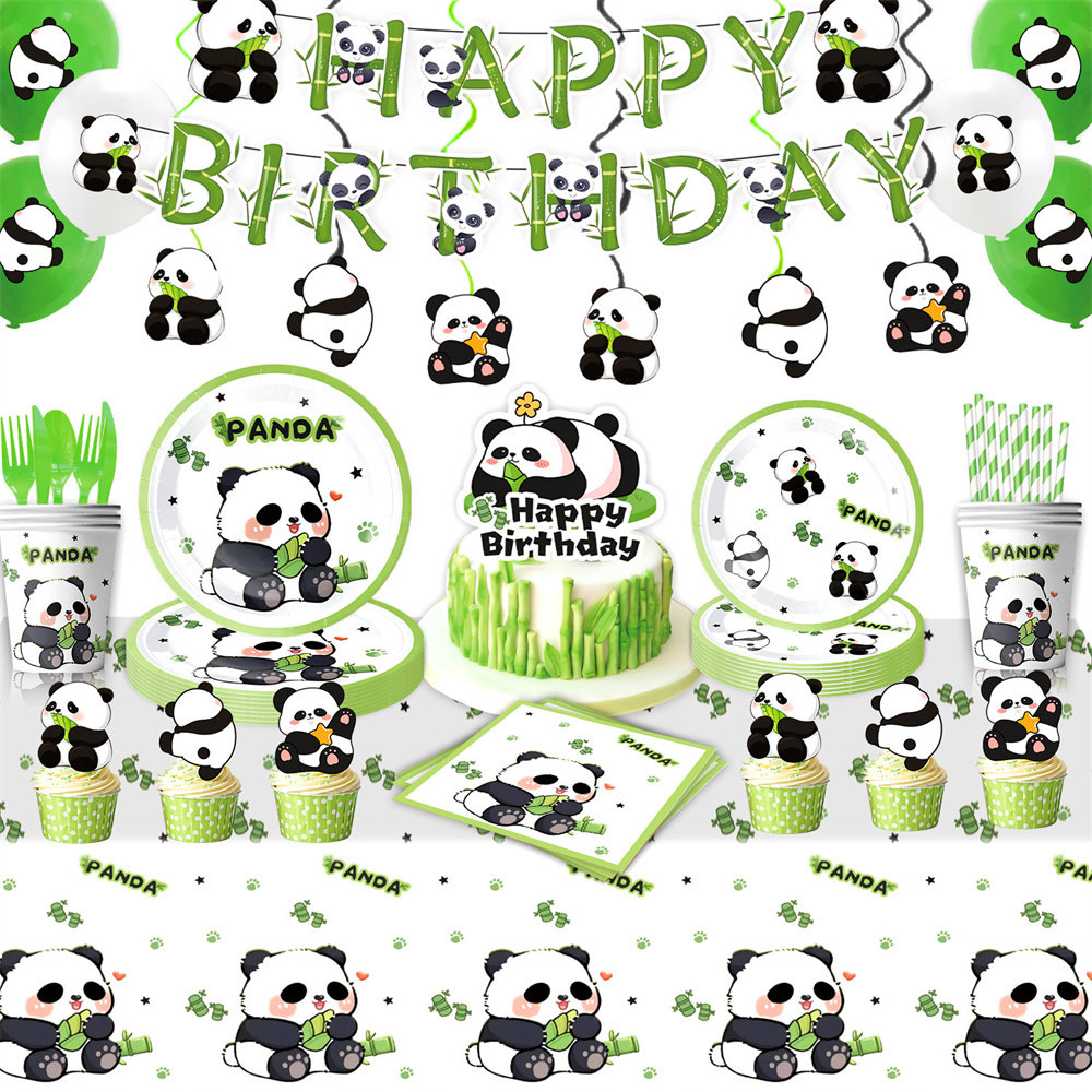熊猫主题生日派对装饰餐具卡通熊猫纸盘纸杯纸巾桌布拉旗气球海报,节庆用品/礼品,节日装扮用品,淘宝优惠券,粉丝福利购,淘宝优惠卷