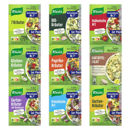 德国Knorr Salatkronung水果蔬菜沙拉调味料 莳萝香草Salazutaten
