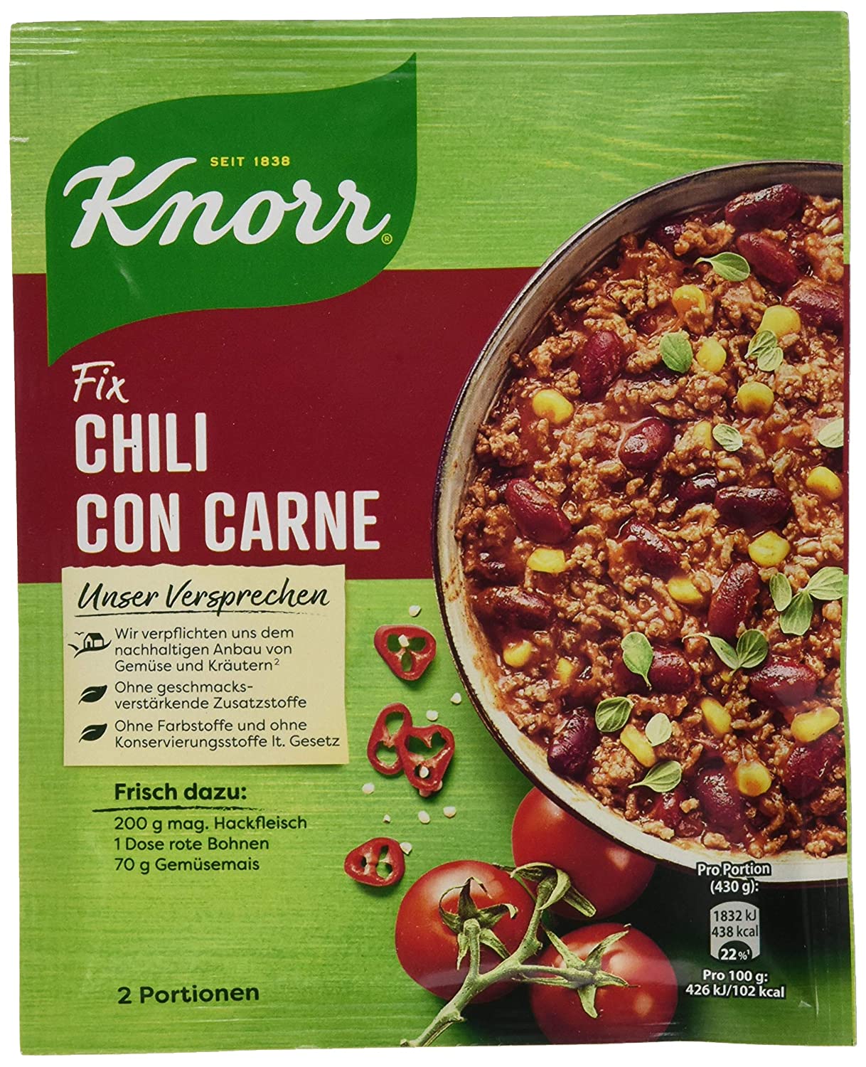 Knorr Fix Chili con Carne番茄果味辣味调味粉