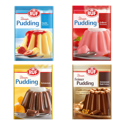 德国Ruf pudding 布丁粉 草莓布丁粉 香草布丁粉 巧克力布丁粉